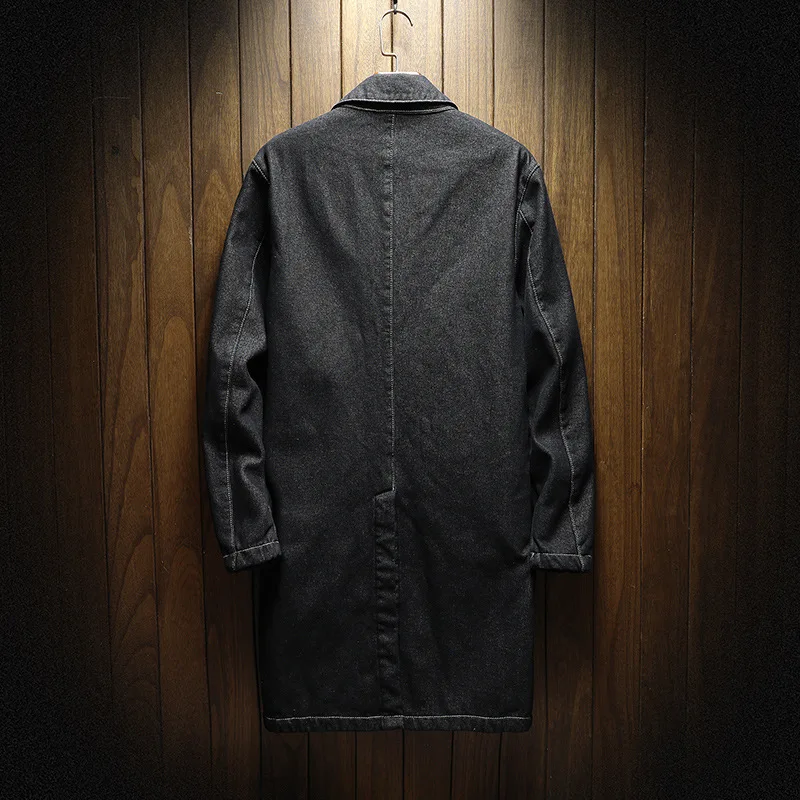 

New Arrive Winter Spring Men's Warm Fleece Denim Jacket Male Casual Thicken Long Windbreaker Cowboy Outerwear Loose Jean Parka