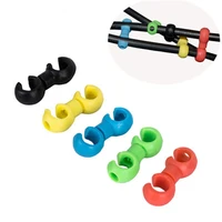 10pcs bicycle mtb brake cable s style clips buckle hose guide bike cross line clip