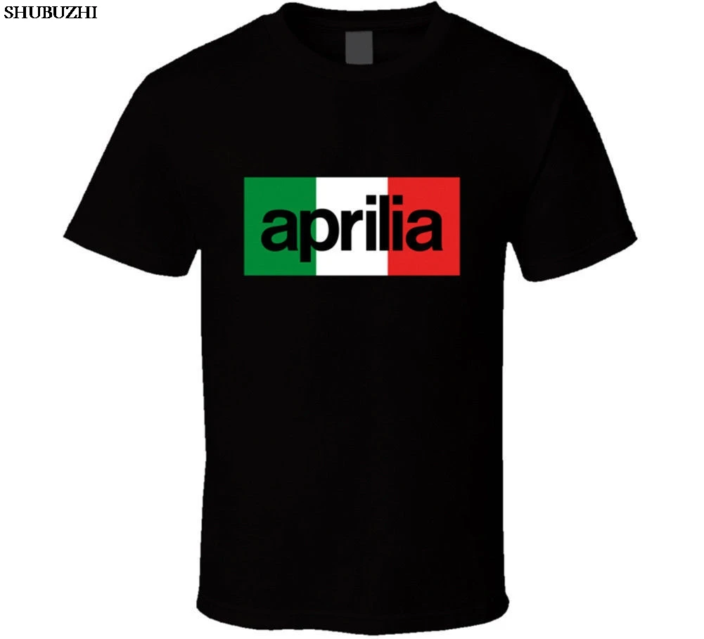 

Aprilia Italy Flag Men's Black T-Shirt Tees Clothing Cool tshirt RETRO VINTAGE Classic t-shirt