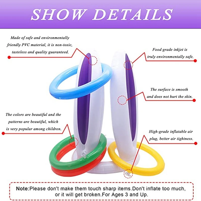 

Easter Inflatable Bunny Rabbit Ears Ring Toss Party Games Indoor Outdoor Rabbit Ears Ring Toss Toys Gift Party Favors