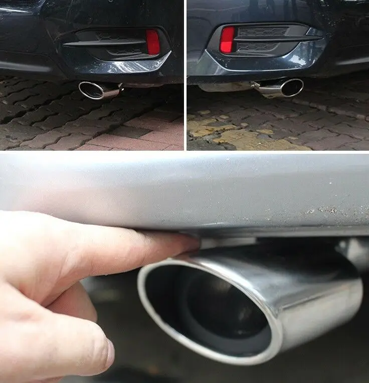 Задний турбо наконечник трубы глушитель для Honda Civic 2016 2017 2018 | Автомобили и
