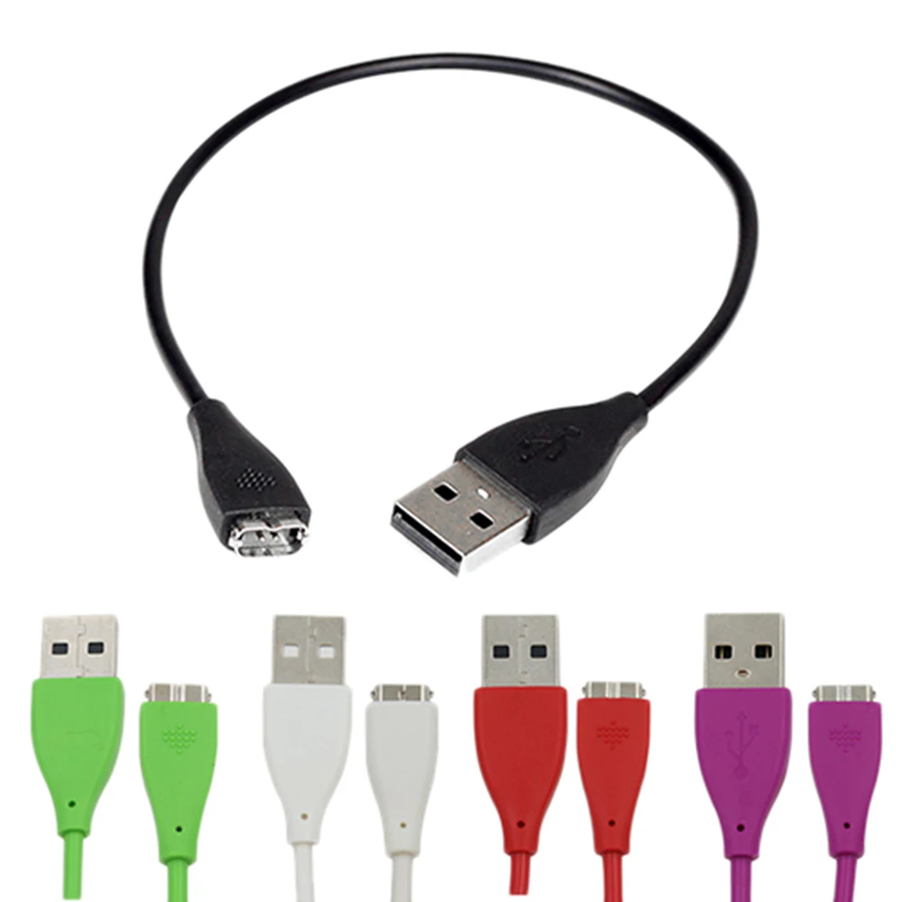 

1PC 5 Colors USB Charger Charging Cable For Fitbit Charge HR Wireless Wristband Tool
