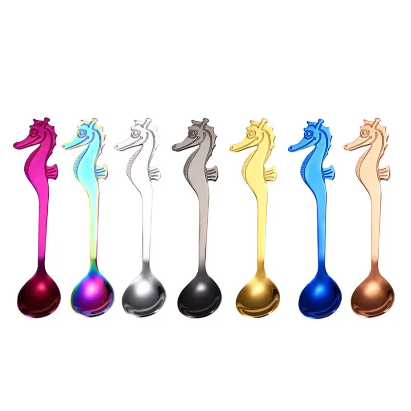 Кофейная ложка из нержавеющей стали Креативные кухонные ложки для морского