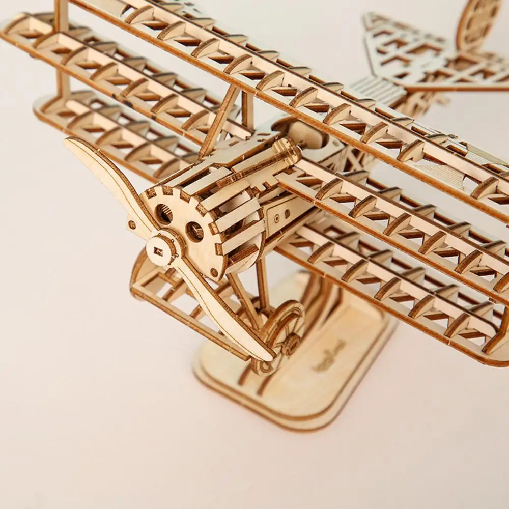 DIY Craft Aircraft Model Hands 3D Wooden Puzzle Bundle Set Pack Educational Wood Airplane Toy Building Kit | Дом и сад