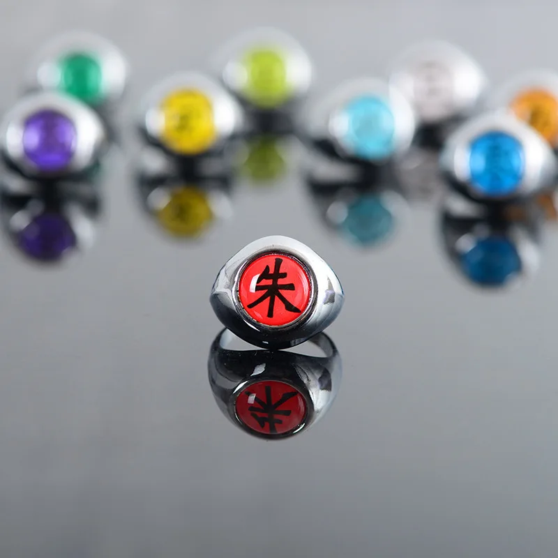 

Новинка 1 шт. 6 цветов аниме косплей кольцо Akatsuki Itachi боль металлический палец взрослый ниндзя реквизит аксессуары крутой материал подарок 2021
