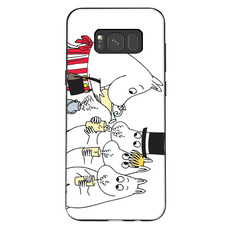 Мобильный чехол для телефона из термополиуретана для samsung Galaxy A50 A70 A10 A30 A40 A3 A5 A6 A7 A8 A9 J6 Защитная крышка милые Бегемот мультяшным персонажем Мумий Тролль