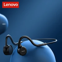 original lenovo x5 bone conduction bluetooth earphone built in 8g storage ear hook tws wireless headphone sport earpiece headset