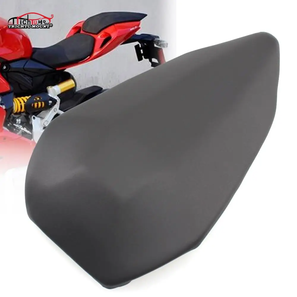 

Motorcycle Leather Back Seat Passenger Soft Rear Seat Pad For Ducati 899 1199 2012-2014