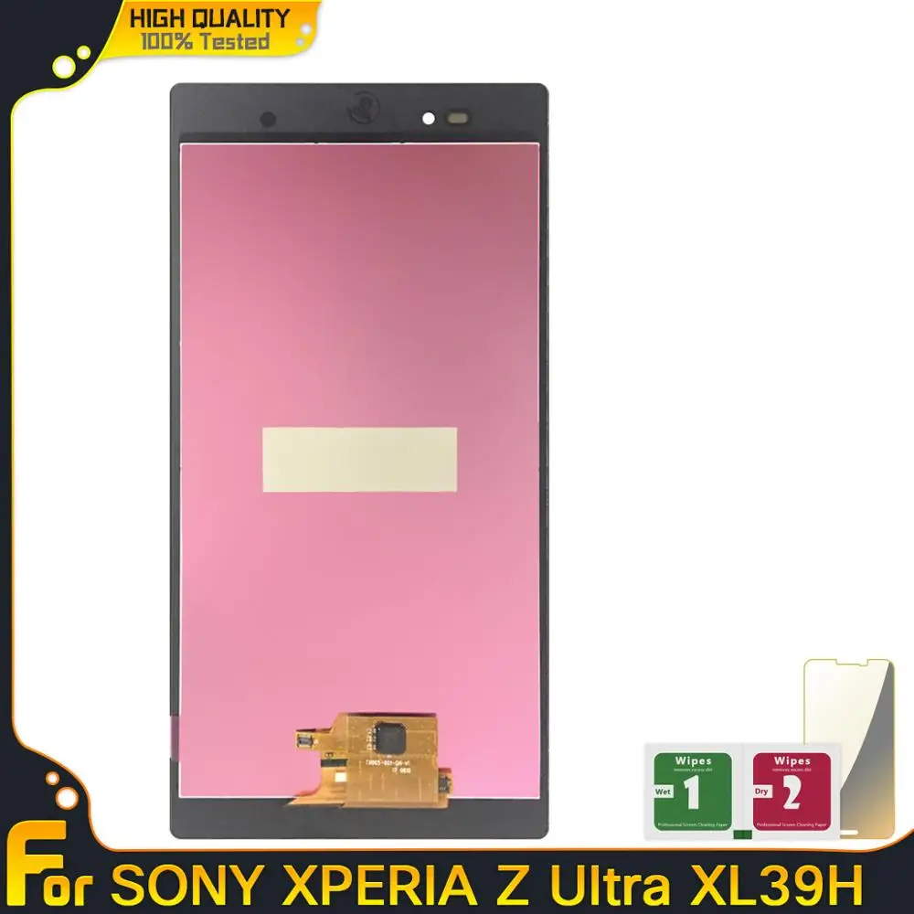 ЖК дисплей с дигитайзером сенсорного экрана для Sony Xperia Z Ultra XL39h XL39 C6802 C6806 замена в