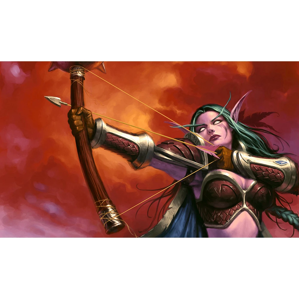 Лучшее качество 2 мм толстый Настольный коврик игра WOW женщина Арчер игровой