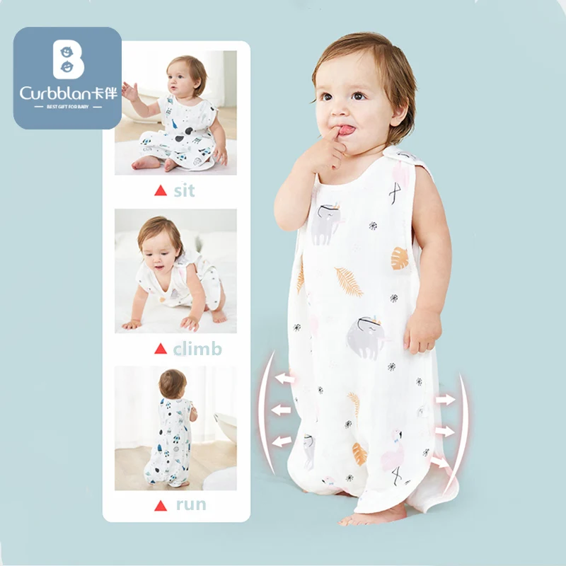 Мягкий спальный мешок Curbblan для новорожденных с мультяшным принтом детские