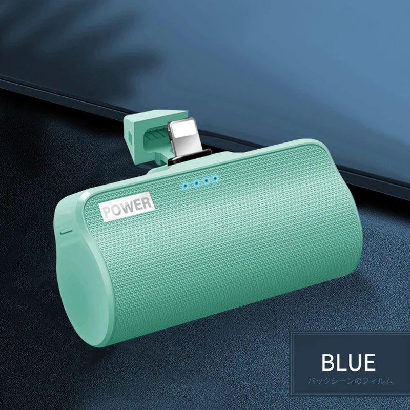 Blue for Android 3000 мАч Мини Внешний аккумулятор портативное Внешнее зарядное устройство беспроводной внешний аккумулятор быстрая зарядка для Xiaomi iPhone samsung huawei LG - Цвет: Blue for Android