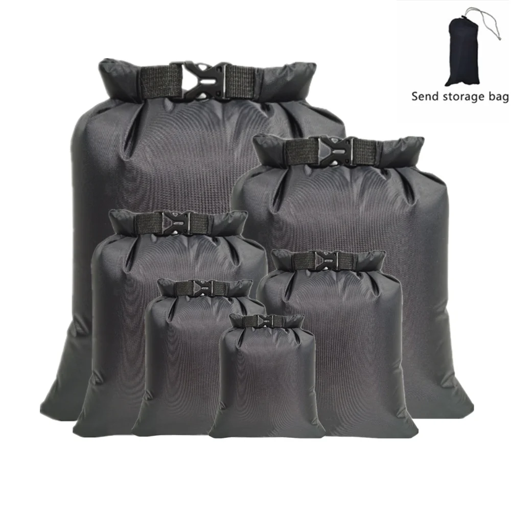 6-Piece Waterproof Bag Waterproof Storage Bag Outdoor Multi-Function Lightweight River-Tracking Rafting Finishing Bag Drying Bag