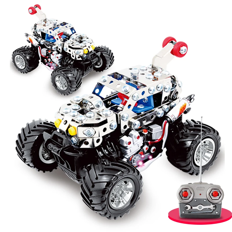 Стальные блоки игрушки с дистанционным управлением 3D головоломка металлические