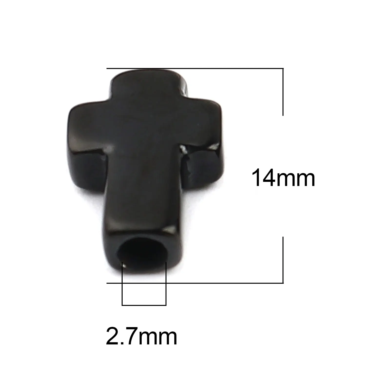 1 шт. религиозные бусины из нержавеющей стали крест серебряный цвет DIY фурнитура 14