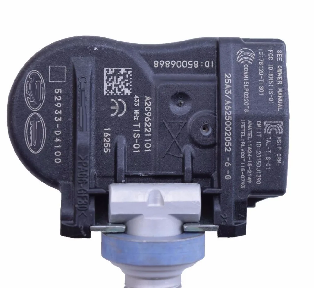 Датчик давления в шинах датчик для Hyundai Genesis Sedan Kia Optima Sportage Sorento Niro 52933-D4100 52933D4100 TPMS
