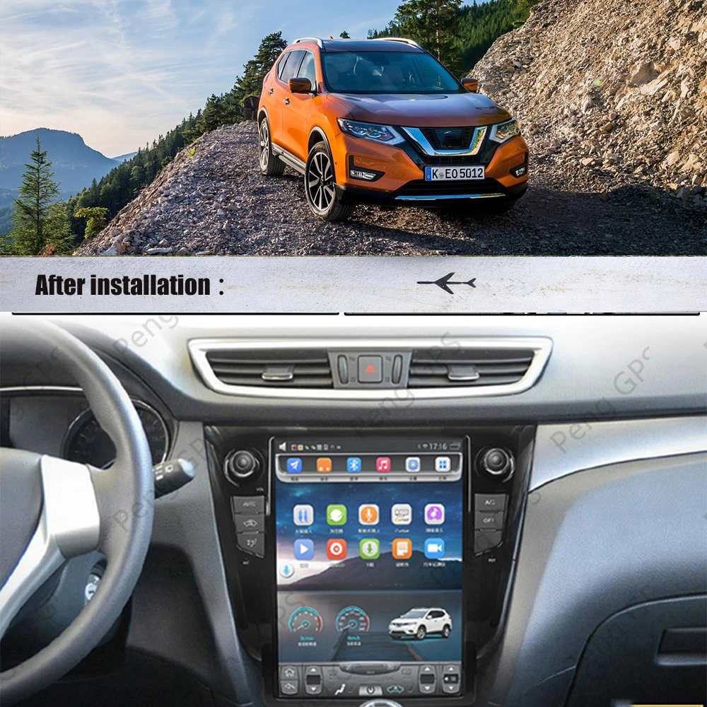 Автомагнитола для Nissan X Trail T32 Qashqai J11 Rogue Android стерео мультимедийный плеер 2 Din