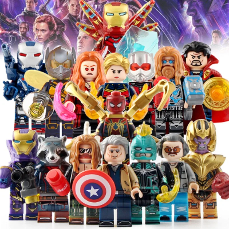

16pcs Minifigures Superheros Building Blocks Boys 3-18 Years Old Comatible Toy of Kid Gift of Child Birthday