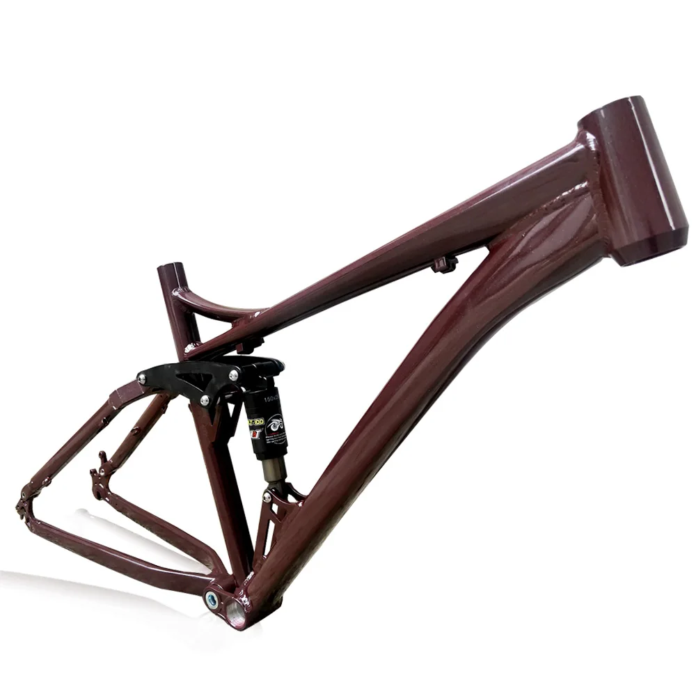 Kalosse Aluminum Alloy Mountain Bike Frame 135*10MM Dropout 68MM Full Suspension Bicycle 150 MM Travel | Спорт и развлечения