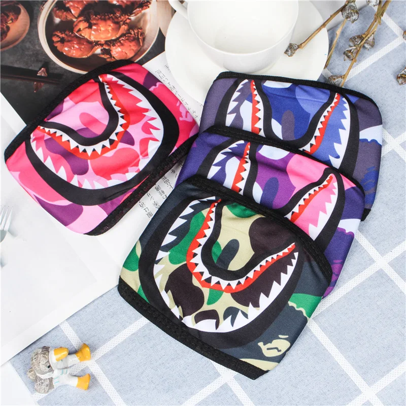 Маска Акула для вечерние Пылезащитная маска мультяшная рот женщин и мужчин маски