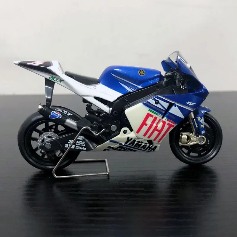 Newray 1/18 масштаб гоночный мотоцикл YAMAHA M1 #5 отлитый под давлением металлический