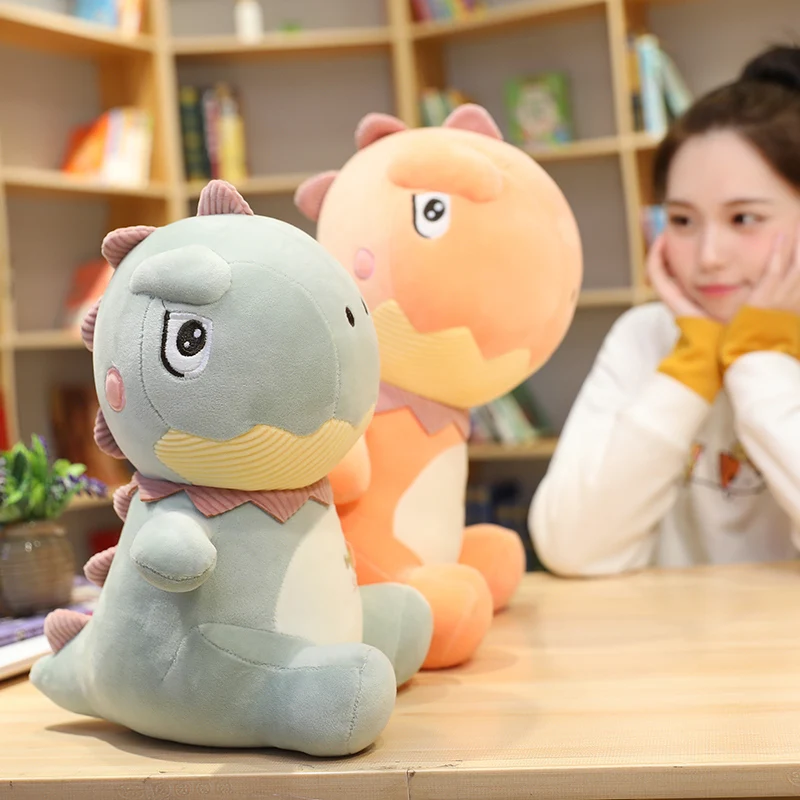 1 шт. яркая плюшевая игрушка динозавр пуховая хлопковая кукла тираннозавр рекс
