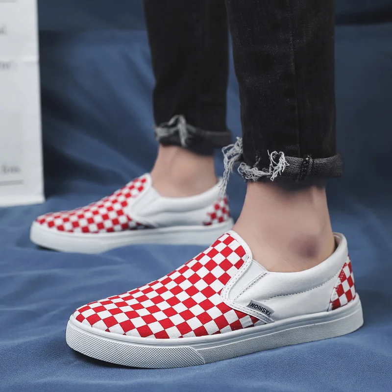 Мужская обувь кроссовки дышащие мужские парусиновые туфли-MINPAISS-низкие