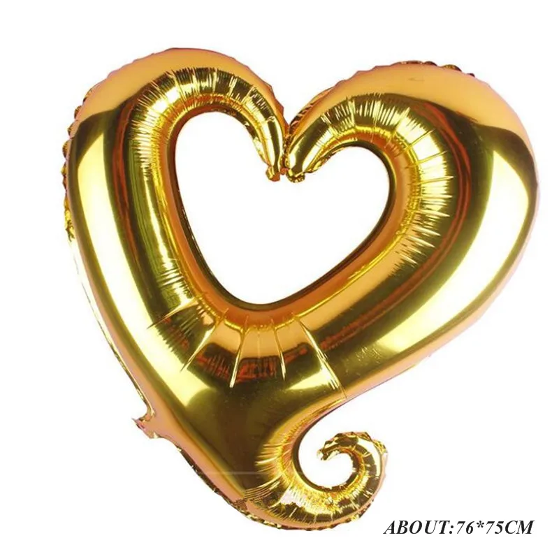Лигатуры love письмо Фольга шар Юбилей на свадьбу, день рождения, День Святого Валентина вечерние украшения с надписью I love you(я тебя люблю), с блестками для студийной Фотокабины - Цвет: heart gold