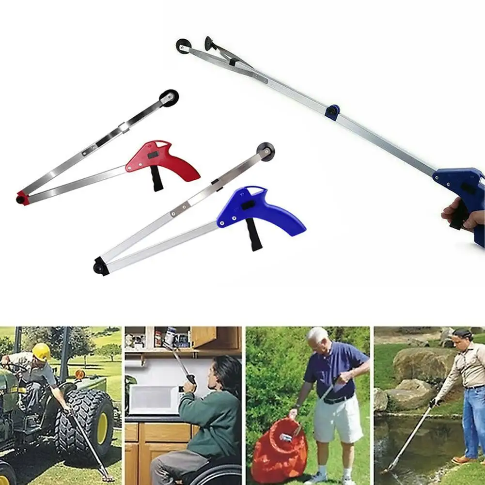 

Household Garbage Folding Trash Grabber Garden Leaves Waste Pick Up Cleaning Up Clip Garden Tool Sanitary Clip Cleaning Supplies
