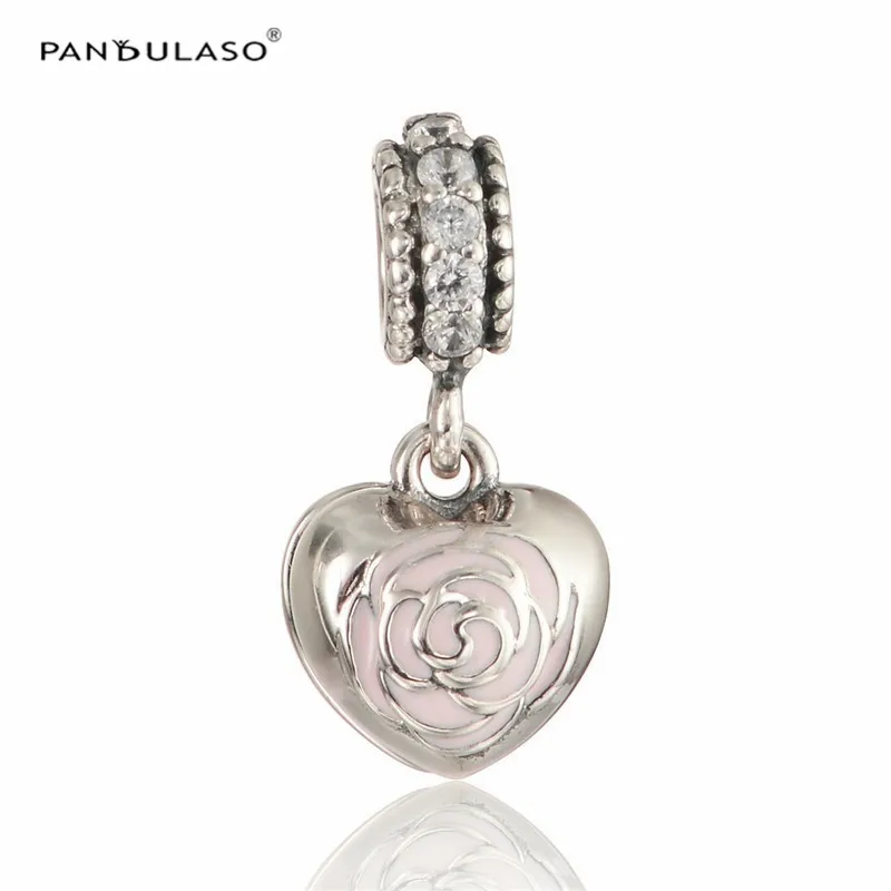 Woman DIY Beads Mother Pink Rose Charms Fits Snake Chain Bracelets Sterling Silver Jewelry For Making | Украшения и аксессуары