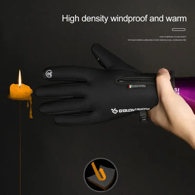 Unisex Touchscreen Winter Thermal Warm Cycling Bicycle Bike Ski Outdoor Camping Hiking Motorcycle Gloves Sports Full Finger