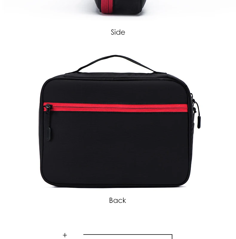BAGSMART дорожные электронные аксессуары Органайзер двухслойная сумка для хранения Большая вместительная сумка для iPad Kindle адаптер питания