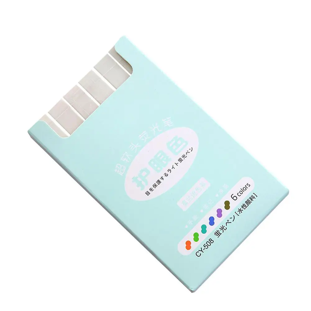 6 шт мягкая защита глаз Цвет мини маркер фломастер водных чернил s кончик кисти