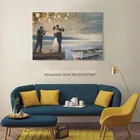 Настенный постер с изображением сумерков, полуночного солнца, романтических пар, танцевальных холщовых картин для гостиной, спальни, украшение для дома без рамки