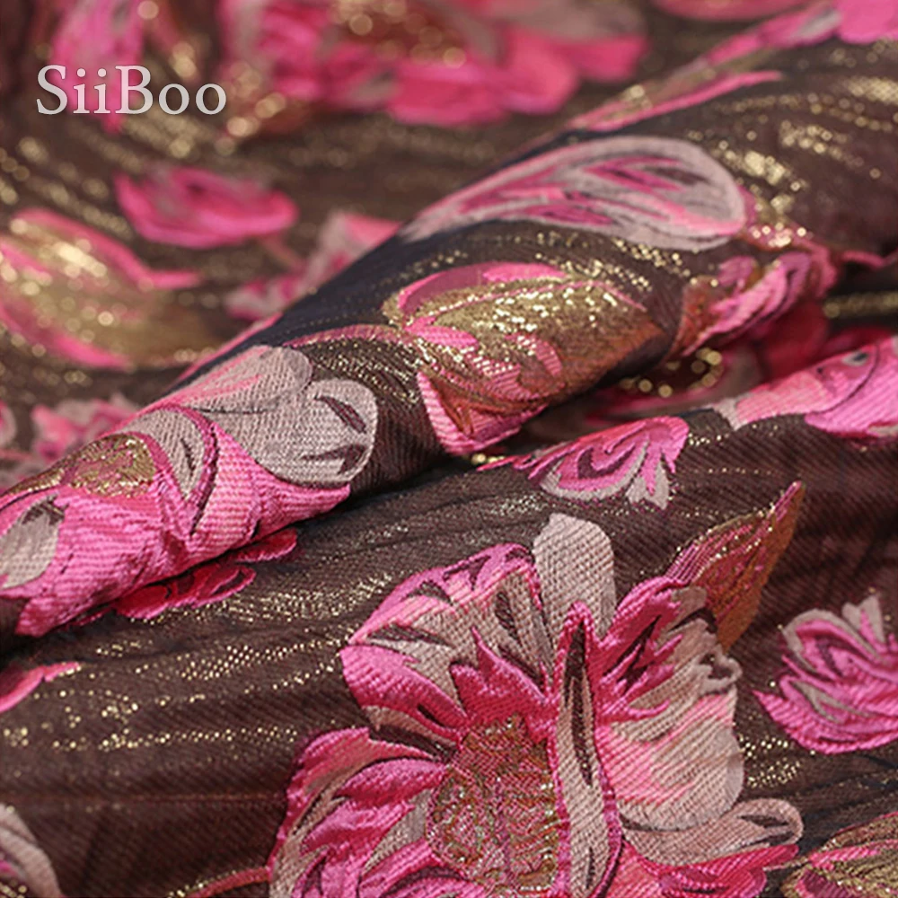 Итальянская Роскошная коричневая с 3D розовыми цветочными металлическими