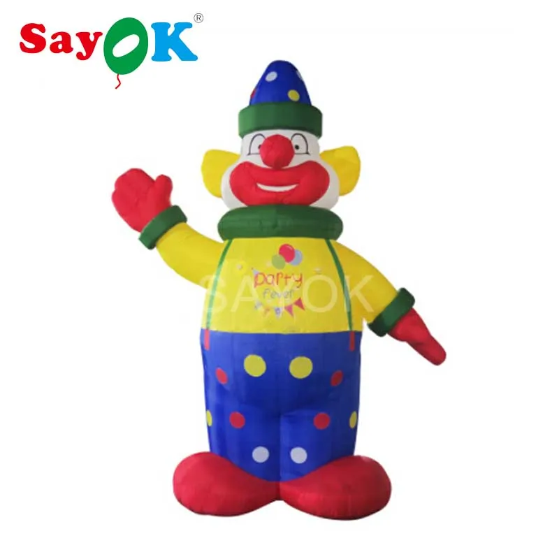 Гигантская надувная картинка клоуна 4 м красочная фотография для наружной