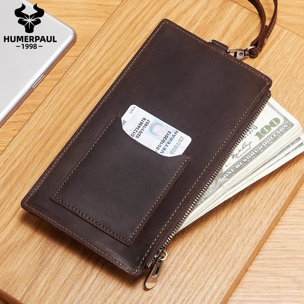 

Сумка кросс-боди из натуральной кожи для мужчин, мужская сумочка на плечо для сотового телефона, Модный повседневный кошелек с кредитницей ...