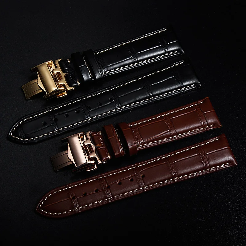 

Good quality calfskin genuine leather watchbands for Longine watch L2 L4 Comcast master series wrist band 18 19 20 21 22mm