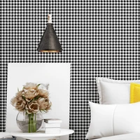 nordic style wallpaper roll black and white houndstooth modern geometric wall paper bedroom living bedroom decor