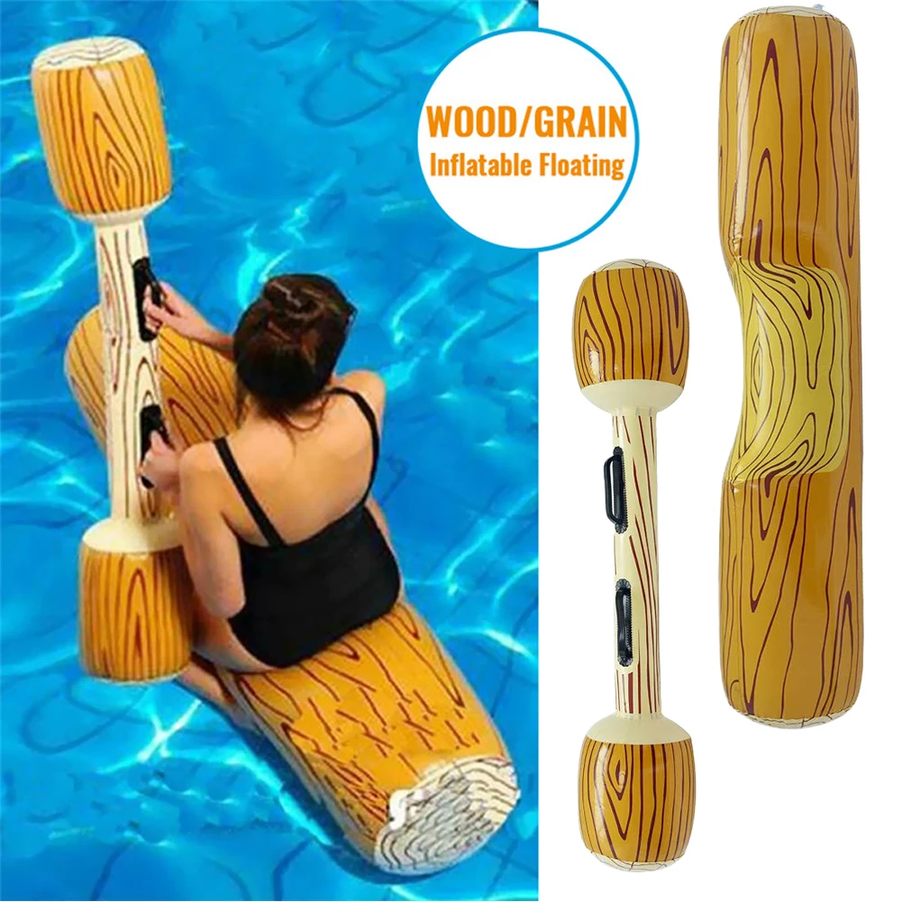 

Water Sports For Games Multifunction Swimming Pool Holiday Summer Float Log Rafts Compact Beach Wood Grain Party Adult Children