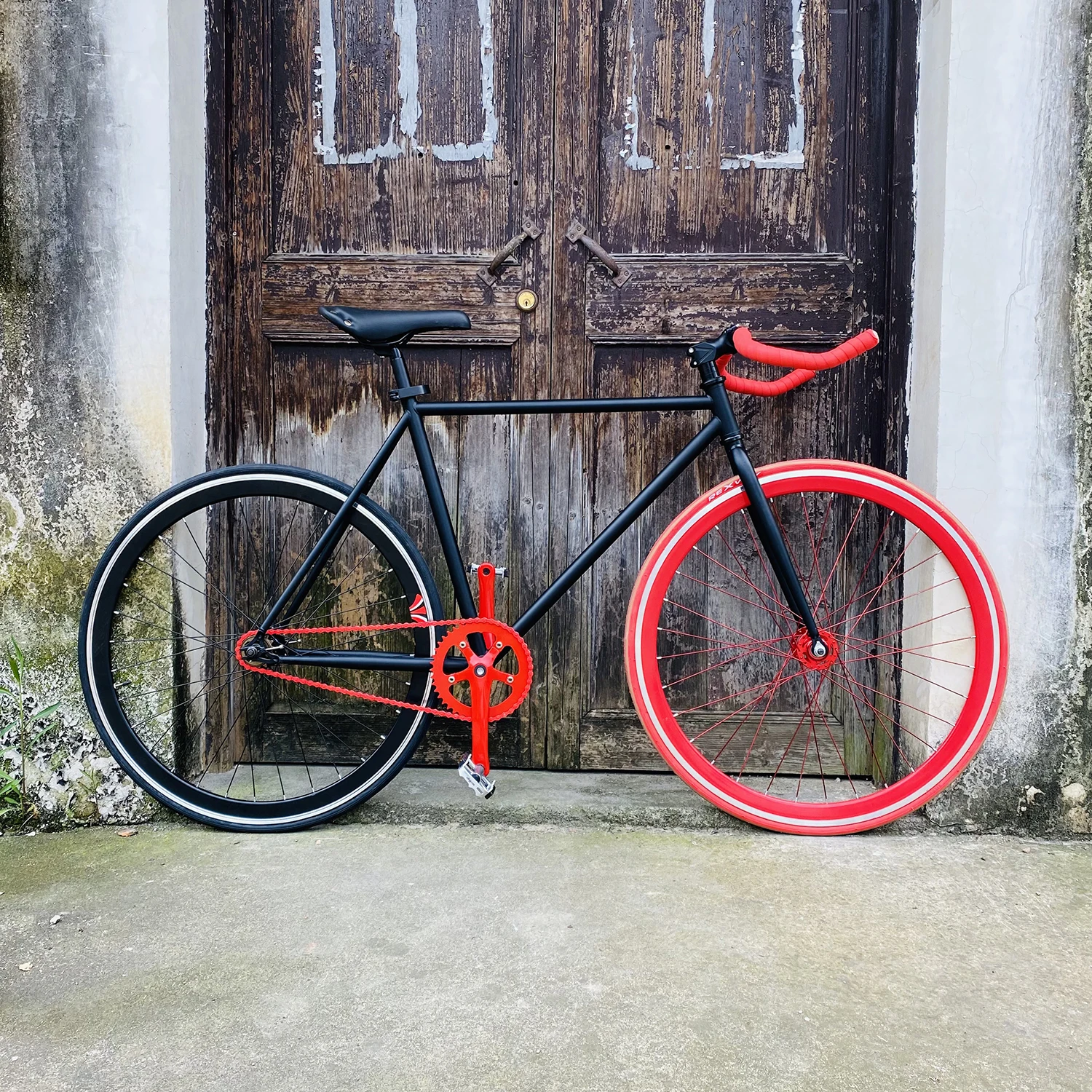 Стальная рама для велосипеда fixie 52 см 48 черная односкоростная дорожная 700C