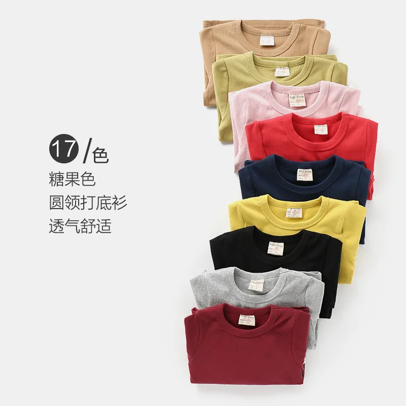 Футболка с длинными рукавами для мальчиков детская одежда на весну и осень