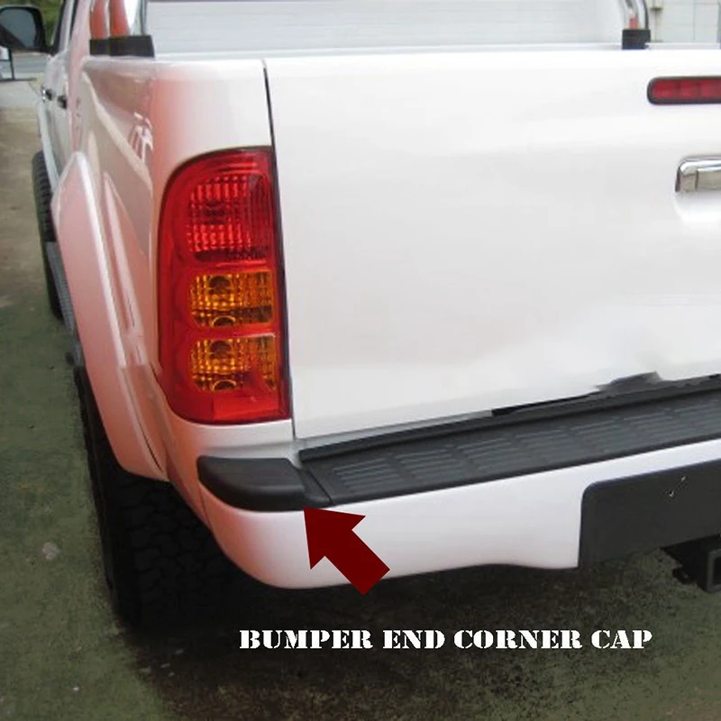 Rear Bumper End Plate Corner Cap Trim Fit for Toyota Hilux Vigo 2004-2012 2013 2014 2015 | Bumpers