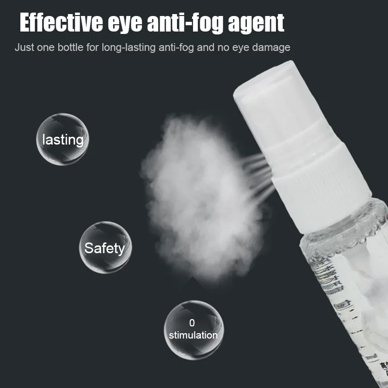 

Anti Fog Agent for Swim Goggles Glasses Snorkel Mask Ski Masks Antifogging Spray Mist EIG88