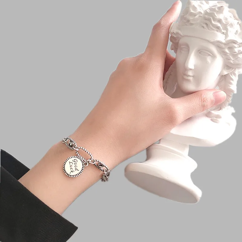 Браслеты YIZIZAI в стиле панк с серебряным покрытием хороший женский браслет