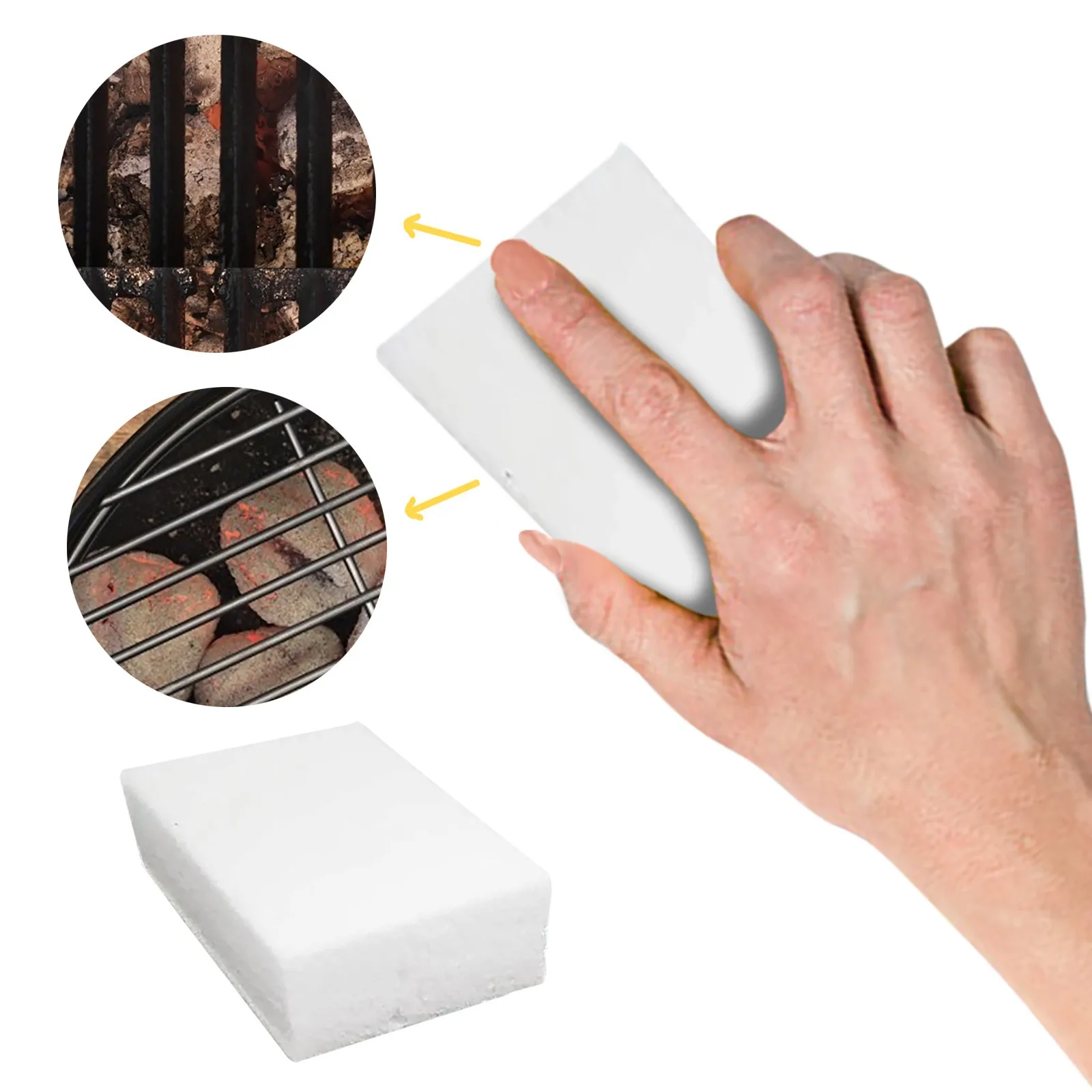 Барбекю гриль чистящий кирпичный блок барбекю камень стойки пятна смазка