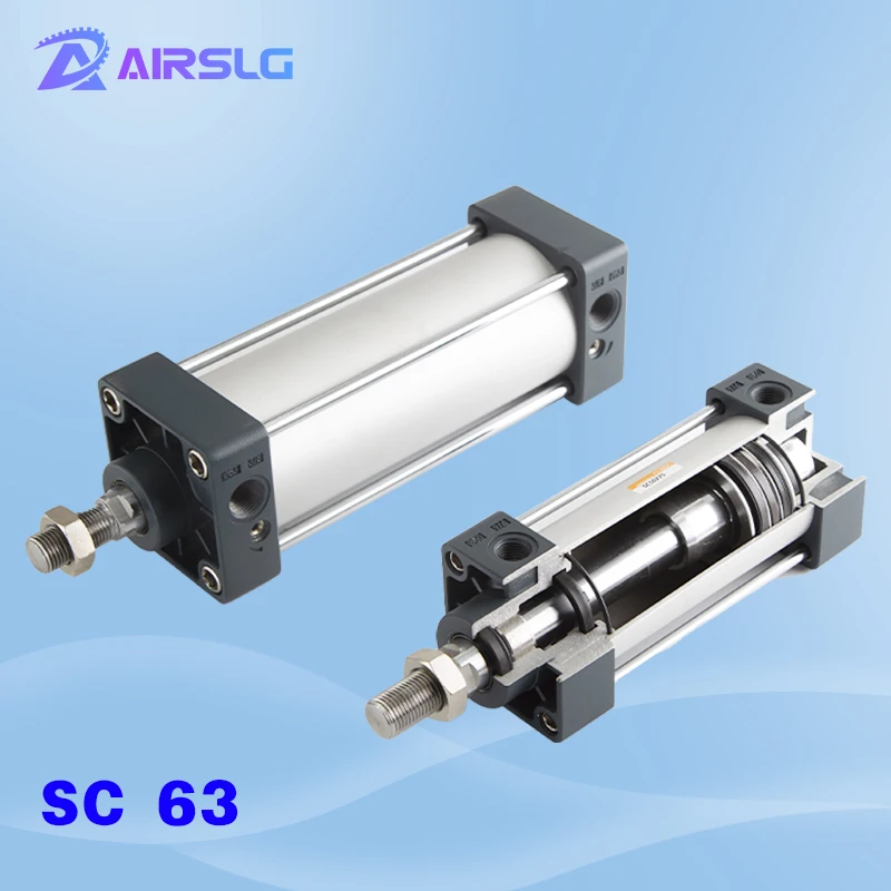 

SC SC63 стандартный цилиндр Воздушные цилиндры магнит-350 × 400*450-500-600-700-800-900-1000 мм ход пневматический цилиндр двойного действия