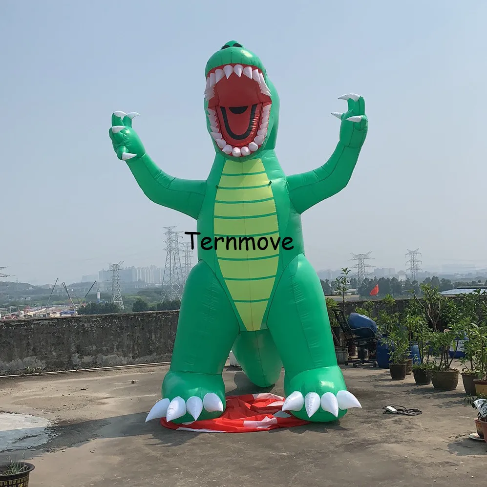 Надувная модель динозавра мультяшный гигантский надувной динозавр стоячий шар