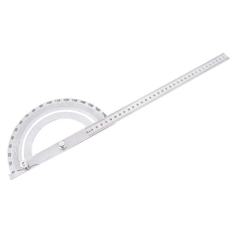 Полукруглый транспортир 180 градусов угловая линейка из нержавеющей стали