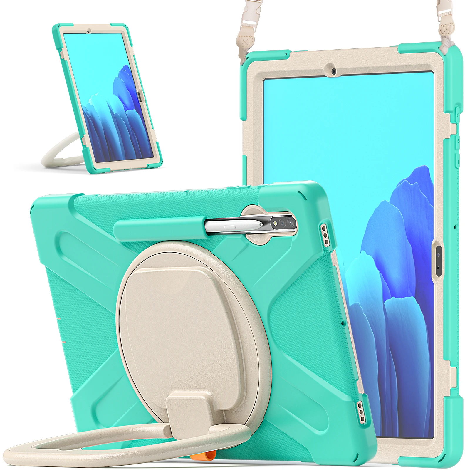 

Samsung Tab S7 11" SM-T870 T875 Чехол для планшета Samsung S7 plus 12,4" SM-T970 T975 S7 FE 12,4" SM-T730 Силиконовый чехол с подставкой